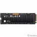 WD SSD Black SN850X, 1.0TB, M.2(22x80mm),[WDS100T2XHE] NVMe, PCIe 4.0 x4, 3D TLC, R/W 7300/6300MB/s, IOPs 800 000/1 100 000, TBW 600, DWPD 0.3, with Heat Spreader (12 мес.)