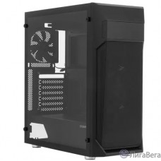 ZALMAN Z1 PLUS Корпус без БП, боковое окно (закаленное стекло), черный,  ATX