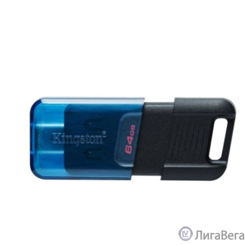 Kingston USB Drive 64GB DataTraveler 80M OTG USB Type-C USB 3.2  черный [DT80M/64GB]