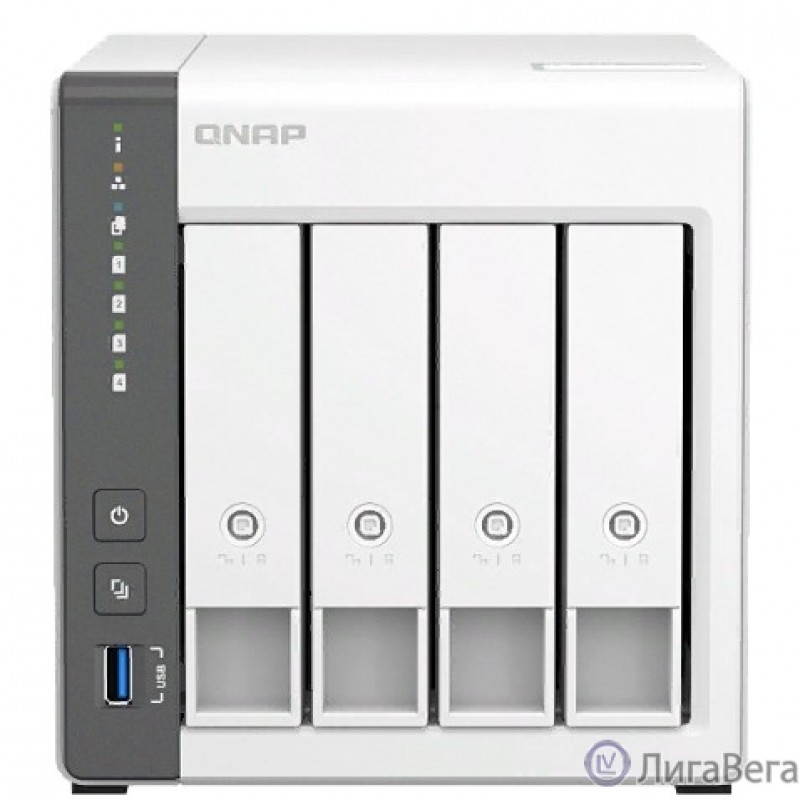 QNAP D4 (REV. C) Сетевое хранилище без дисков/ channel NAS 4 HDD trays.ARM 4-core Cortex-A55 2.0GHz, RAM 4 GB (max), 1x2.5GbE, 1x1GbE, 2xUSB 2.0 port,1xUSB 3.2 Gen 1 QNAP D4 (REV. C) Сетевое хранилище без дисков/ channel NAS 4 HDD trays.ARM 4-core Cortex-A55 2.0GHz, RAM 4 GB (max), 1x2.5GbE, 1x1GbE, 2xUSB 2.0 port,1xUSB 3.2 Gen 1