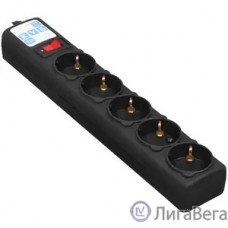 PowerCube Фильтр-удлинитель 3.0м, 5 розеток,10А (SPG5-С3), черный графит