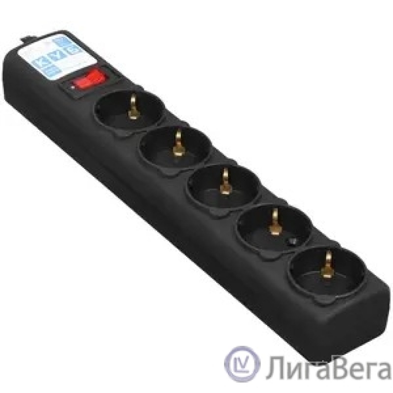 PowerCube Фильтр-удлинитель 5.0м, 5 розеток,10А (SPG5-С5), черный графит PowerCube Фильтр-удлинитель 5.0м, 5 розеток,10А (SPG5-С5), черный графит
