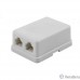 Filum FL-TA-SOCKET-2 Телефонная розетка настенная  двухпортовая, 2 х RJ-11/6p4c. Filum FL-TA-SOCKET-2 Телефонная розетка настенная  двухпортовая, 2 х RJ-11/6p4c.