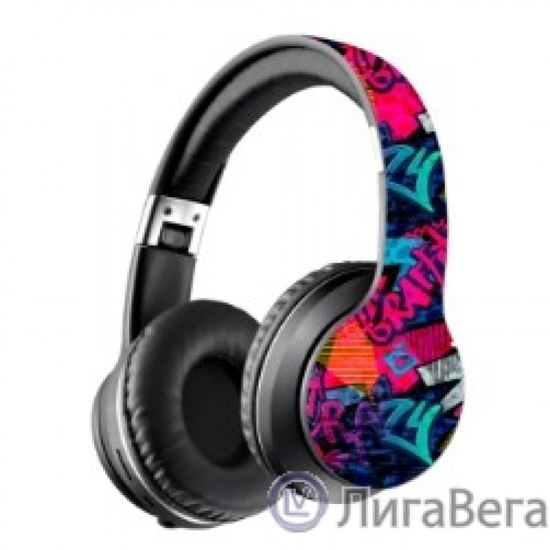 Defender Беспроводная гарнитура FreeMotion B595 черный+граффити, BT (63597)