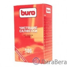 Запасной блок к тубе с чистящими салфетками для экранов и оптики BURO BU-ZSCREEN, 100шт.[817446]