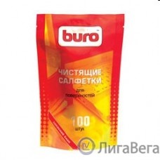Запасной блок к тубе с чистящими салфетками для поверхностей BURO BU-ZSURFACE 100 шт. [817447]