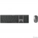 Клавиатура + мышь Oklick 300M клав:серый мышь:серый/черный USB беспроводная slim [1488402]