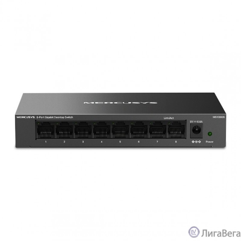 Mercusys MS108GS Настольный коммутатор с 8 гигабитными портами Mercusys MS108GS Настольный коммутатор с 8 гигабитными портами