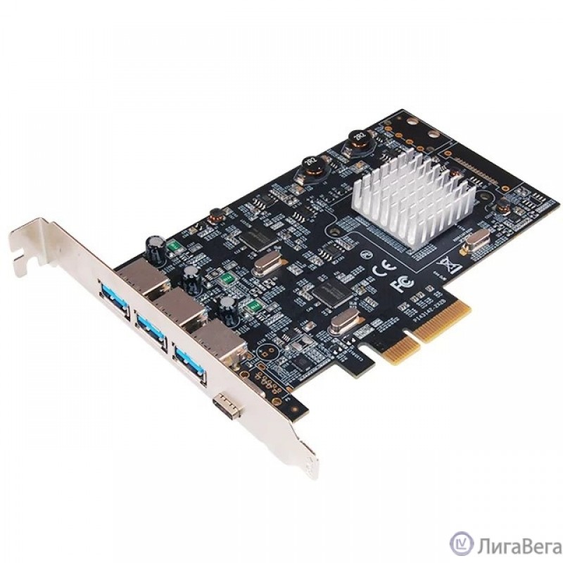 Controller ST-Lab, PCI-E x1, U-1850, DUAL CORE, 3xUSB3.1(A) +1xUSB3.1(C), Ret Controller ST-Lab, PCI-E x1, U-1850, DUAL CORE, 3xUSB3.1(A) +1xUSB3.1(C), Ret