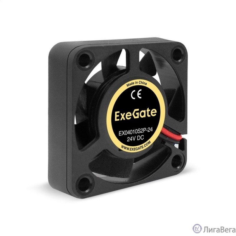 Exegate EX295201RUS Вентилятор 24В DC ExeGate EX04010S2P-24 (40x40x10 мм, Sleeve bearing (подшипник скольжения), 2pin, 7500RPM, 35.5dBA)