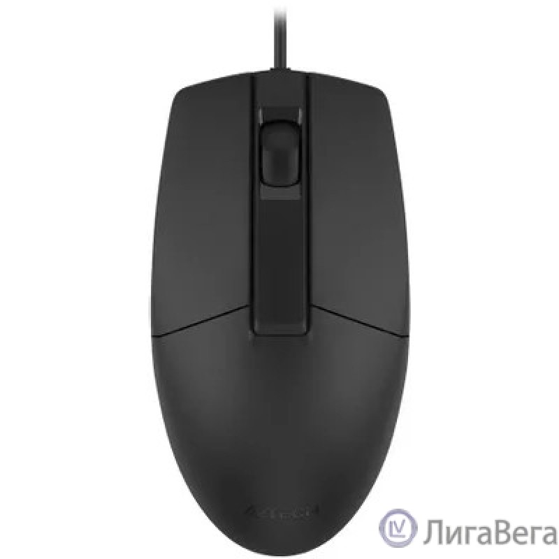 Мышь проводная A4Tech OP-335S black (USB, оптическая, 1200dpi, 3but, silent) (OP-335S)