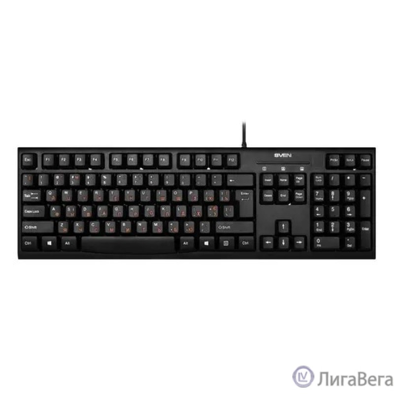 Клавиатура SVEN KB-S300 чёрная (104кл.)