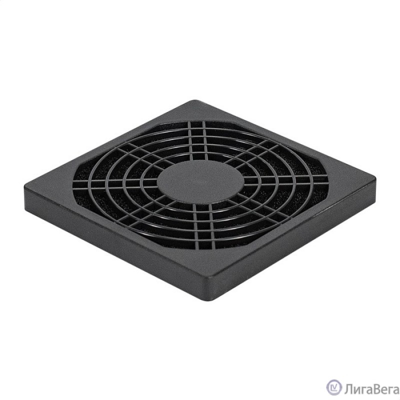 Exegate EX295255RUS Решетка для вентилятора с фильтром 90х90 ExeGate EG-090PSFB (90x90 мм, пластиковая, квадратная, с пылевым фильтром, черная)