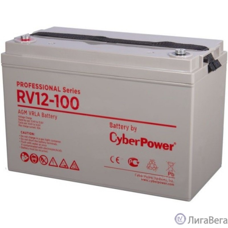CyberPower Аккумуляторная батарея RV 12-100 / 12 В 100 Ач CyberPower Аккумуляторная батарея RV 12-100 / 12 В 100 Ач