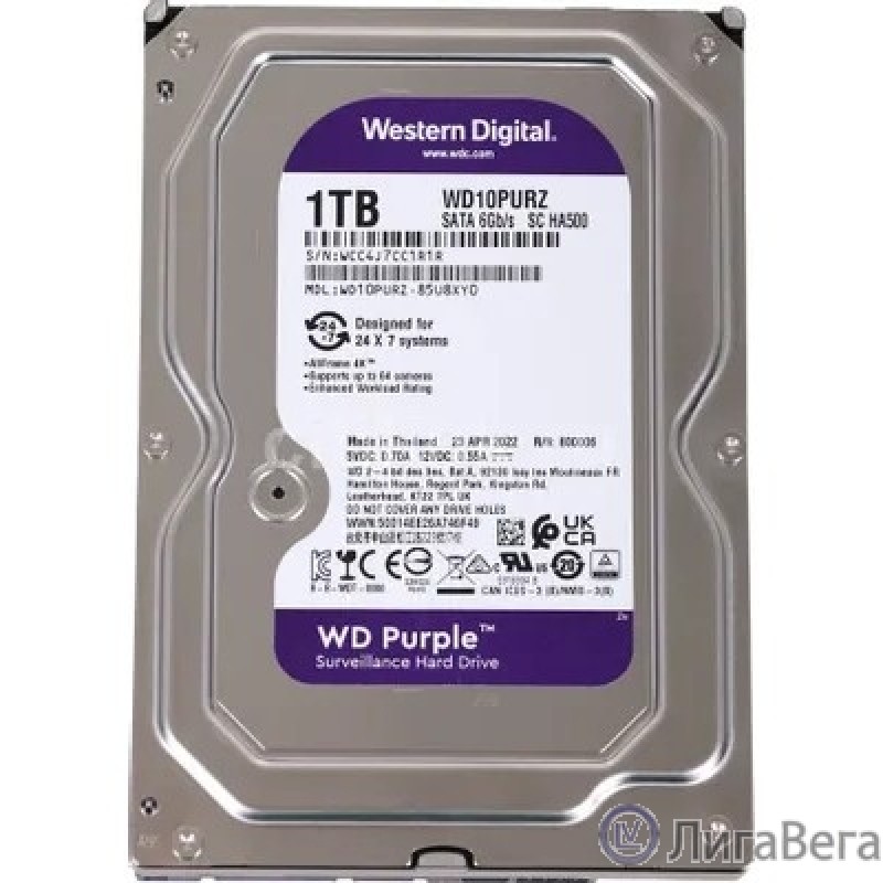 1TB WD Purple (WD11PURZ) {Serial ATA III, 5400- rpm, 64Mb, 3.5″} 1TB WD Purple (WD11PURZ) {Serial ATA III, 5400- rpm, 64Mb, 3.5″}