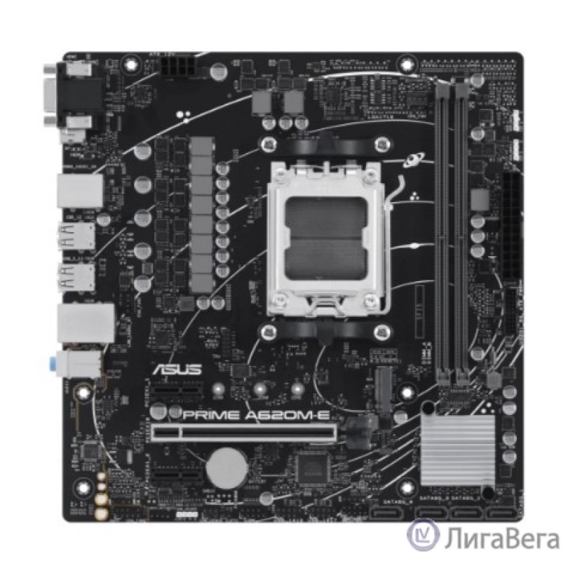 ASUS PRIME A620M-E-CSM (Socket AM5, mATX, 2xDDR5(96GB), VGA/DP/HDMI, 1xPCIe 4.0x16/2xPCIe 4.0x1, 1xLAN, 4xSATA 6Gb/s, 1xM.2, 2xUSB 3.2, 4xUSB 2.0, 1xPS/2)