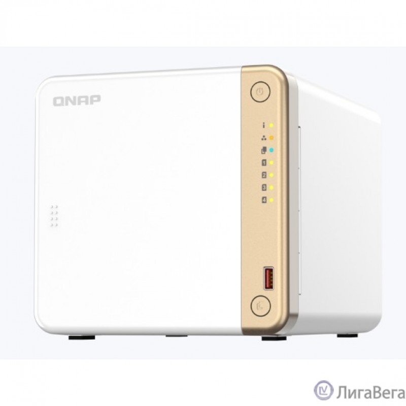 Сетевое хранилище без дисков/ channel QNAP TS-462-4G NAS 4 HDD trays, 2 x M.2 NVMe PCIe Gen 3 x1, 2-core Intel Celeron N4505 2.9 GHz, 4 GB RAM (1 x 2GB + RAM-2GDR4T0-SO-2400) up to 16 GB (2 x 8GB), 1x Сетевое хранилище без дисков/ channel QNAP TS-462-4G NAS 4 HDD trays, 2 x M.2 NVMe PCIe Gen 3 x1, 2-core Intel Celeron N4505 2.9 GHz, 4 GB RAM (1 x 2GB + RAM-2GDR4T0-SO-2400) up to 16 GB (2 x 8GB), 1x