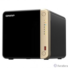 Сетевое хранилище без дисков/ SMB QNAPTS-464-8G NAS 4 HDD trays, 4-core Intel Celeron N5105/N5095 2.0-2.9 GHz, 8 GB RAM (1 x 8 GB) up to 16 GB (2 x 8GB), 2x2.5 Gigabit Ethernet , 2xUSB 3.2 Gen 2 (10Gb