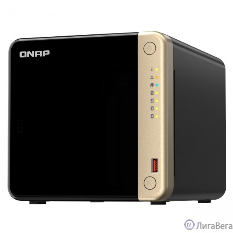 Сетевое хранилище без дисков/ SMB QNAPTS-464-8G NAS 4 HDD trays, 4-core Intel Celeron N5105/N5095 2.0-2.9 GHz, 8 GB RAM (1 x 8 GB) up to 16 GB (2 x 8GB), 2x2.5 Gigabit Ethernet , 2xUSB 3.2 Gen 2 (10Gb Сетевое хранилище без дисков/ SMB QNAPTS-464-8G NAS 4 HDD trays, 4-core Intel Celeron N5105/N5095 2.0-2.9 GHz, 8 GB RAM (1 x 8 GB) up to 16 GB (2 x 8GB), 2x2.5 Gigabit Ethernet , 2xUSB 3.2 Gen 2 (10Gb