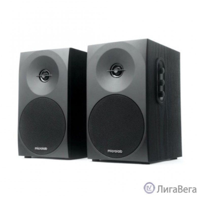 MICROLAB B70 черный {20 Вт, Распределение: 1,5 Вт x 2 RMS, Гармонические искажения: 10 %, 1 Вт на 1 кГц, Диапазон частот: 100 Гц - 18 кГц, Отношение сигнал/шум: > 70 дБ}