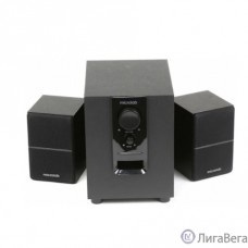 MICROLAB M-106 черный {10 Вт RMS, Распределение мощности 2,5 Вт х 2 +5 W, Нелинейные искажения 0,5% 1 В 1 кГц, Частотный диапазон 35-20 кГц, Соотношение сигнал/шум 75 дБ, Разделение каналов 45 дБ}