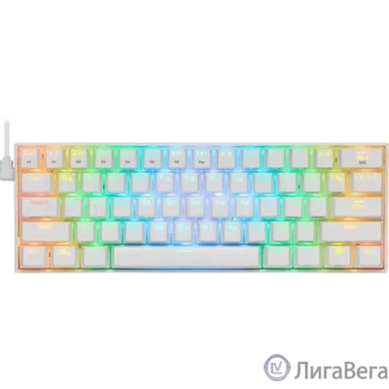 Redragon Беспроводная клавиатура Draconic RU,RGB, bluetooth 5.0, White [77810]