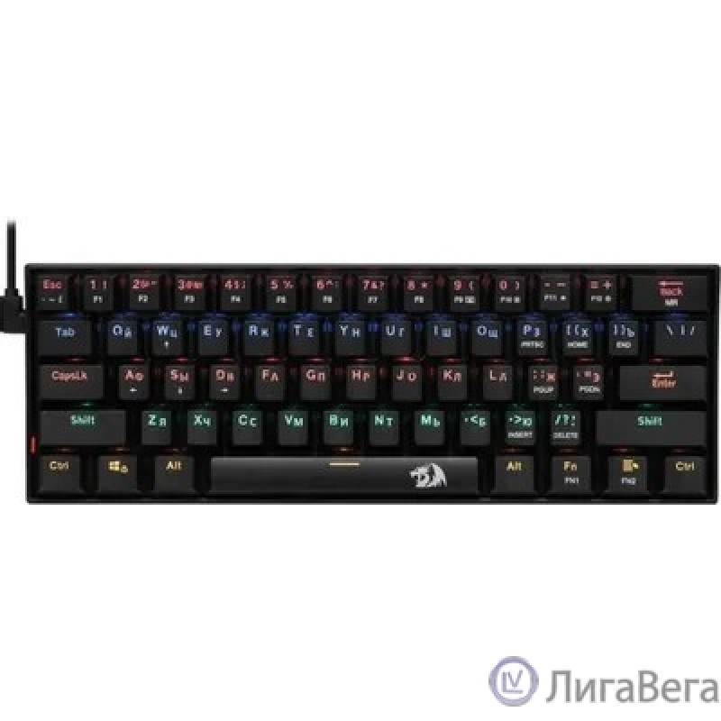 Redragon Механическая клавиатура Lakshmi RU,радужная,тихая [78119]