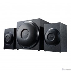 MICROLAB M-110 черный {10 Вт RMS, Распределение мощности 2,5 Вт х 2 +5 W, Нелинейные искажения 0,5% 1 В 1 кГц, Частотный диапазон 40-20 кГц, Соотношение сигнал/шум 70 дБ, Разделение каналов 40 дБ}